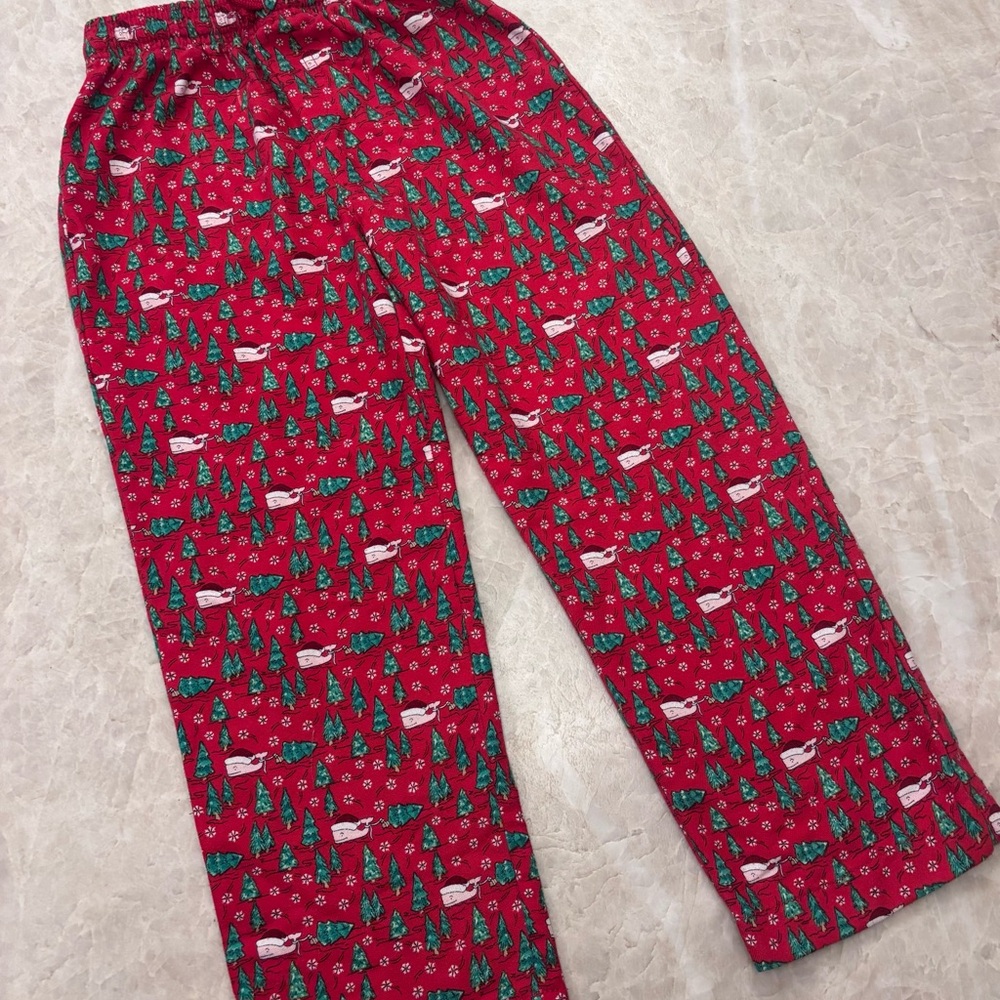 Vineyard Vines Red Holiday Kids Pajama Bottoms